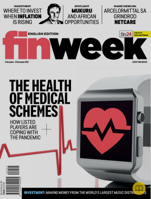 Magazine cover with a smart watch on with a red heart and medical life life on it 