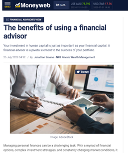 online blog clip_the benefits of using a financial advisor 