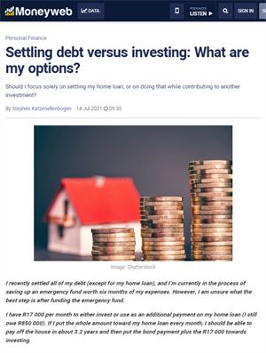 Settling debt versus investing: What are my options?