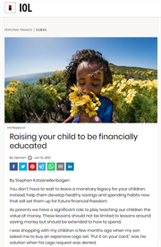 Raising your child to be financially educated